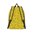 thumbnail image 3 of Balery Ducky Cartoon Animal Yellow Vintage Canvas Backpack for Men and Women - Large Capacity, Durable Travel Laptop Bag for School, Work, Hiking, and Outdoor Activities, 3 of 7