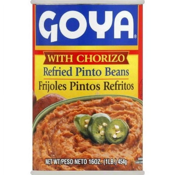 Goya Refried Beans with Chorizo, 16 Oz