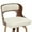 Beige, variant on FANCROU 26" Set of 3 Counter Height Bar Stools, Swivel PU Leather Upholstered Barstools with Curved Bentwood Back & Legs, Mid-Century Modern Bar Chairs for Kitchen Island, Dining, Home Bar, Beige