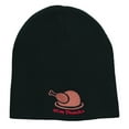 thumbnail image 5 of Give Thanks Embroidered Knitted Long Beanie - Black OSFM, 5 of 5