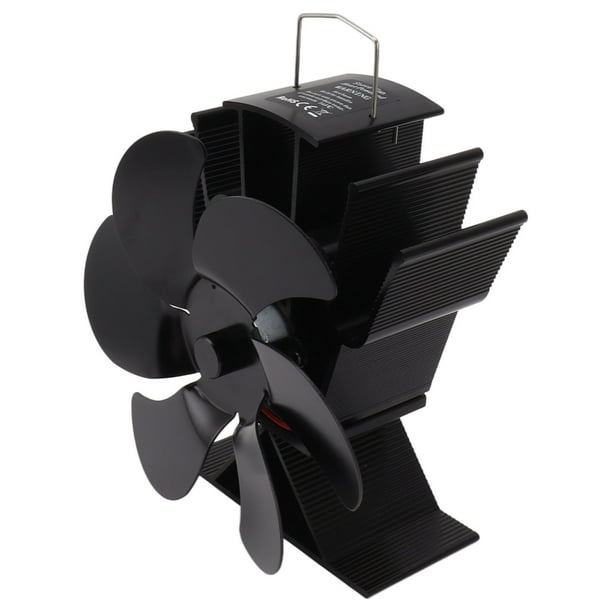 Ventilador De Estufa De Leña De 6 Aspas, Silencioso, aleación De Aluminio, No Eléctrico, Ahorro De Energía, Buena Conductividad Térmica, Ventilador Para Hogar Para Chimenea