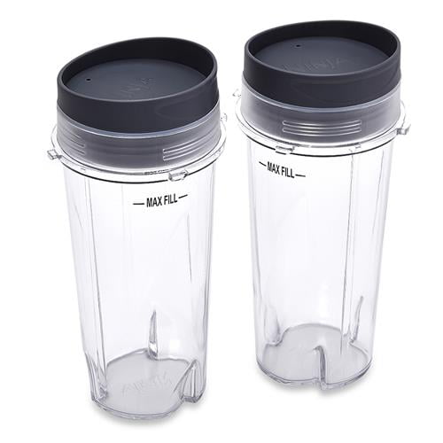 Ninja XWP002CS 16 oz. Single Serve Cups with Lids for Ninja BL660, 2-Pack