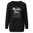 thumbnail image 5 of Kiplyki Womens Sweatshirt Fall Winter Round Neck Long Sleeve Pocket Tops Printed Regular Hoodless Blouse, 5 of 6
