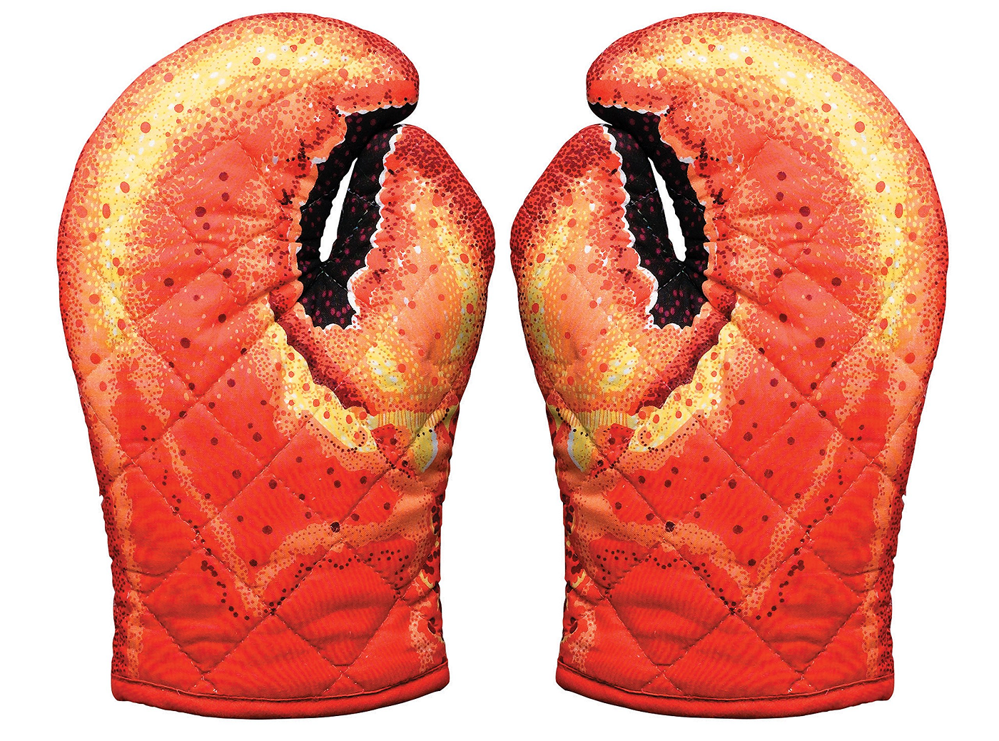 Lobster Claw Oven Mitts, One Size, Lobster Claw Kitchen Oven Mitts Quilted Cotton Microwave Oven Gloves Heat Resistant Nonslip for Cooking BBQ Baking - image 1 of 1