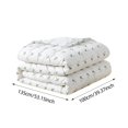 thumbnail image 2 of SUYOLL Scandinavian Style Lightweight Summer Blanket Breathable Cooling Blankets For Hot Sleepers Air Conditioned Room Dark Green 135x100cm, 2 of 6