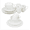 White Pearl, variant on 6pcs 40oz 9in - White Bone China Dinner, Pasta Bowls, Large Salad Bowls, Wide Shallow Bowls Plates, For Family and Individual Daily Use