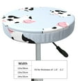 thumbnail image 4 of Daiia Cute Farm Cow Stool Covers Round,Round Bar Stool Covers Waterproof Bar Chair Covers Washable Stool Cushion Slipcover for 12-14 Inch Chair-13 inch, 4 of 7