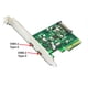 thumbnail image 5 of Monstrate Tarjeta de expansión PCI-E Dual USB 3,1, reemplazo profesional extraíble, tarjetas de transmisión rápida, accesorios convertidores Estaciones de acoplamiento para portátiles, 5 of 6