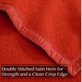thumbnail image 6 of Rivoli Oversized 100% Virgin Wool Blanket, Red, King, 6 of 8
