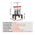 thumbnail image 2 of 2L Orange Juicer Extractor Stainless Steel Household Manual Squeezer Fruit Tincture Wine Pressing Kitchen Machine ,Anti-Drip Nozzle, 2 of 7