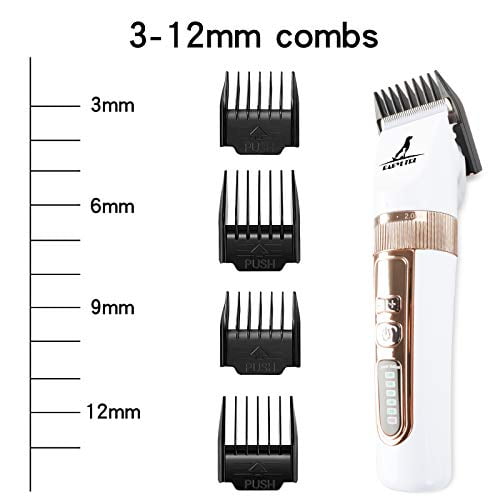 BABYLTRL Dog Grooming Clippers Professional Heavy Duty Rechargeable Cordless Dog Grooming Kit High Power Pet Grooming Tool for Small Medium Large Dogs Cats Pets 3-Speed Low Noise Dog Hair Clippers