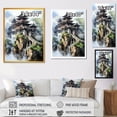 thumbnail image 4 of Designart "Misty Mountains III" People Framed Wall Art - Global Brown China Art Hallway Framed Wall Art Decor, 4 of 6