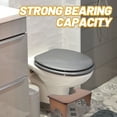 thumbnail image 3 of LIFKOME Shower Stool Seat Bamboo Stool Light Brown Increased Friction Safety Assurance 1Set, 3 of 7