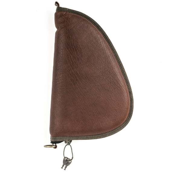 Saddle Mate Leather Pistol Case With Lock - Soft, Padded Interior, Full-Grain Leather