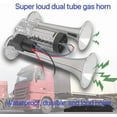 thumbnail image 3 of 600DB Super Loud Dual Electric Air Horns Kit for Vehicles - With Compressor, 12V Waterproof Air Horns Replacement Kit, Car, Motorcycle, Truck, SUVs, Truck, Boats ，Automotive Accessories Universal for, 3 of 5