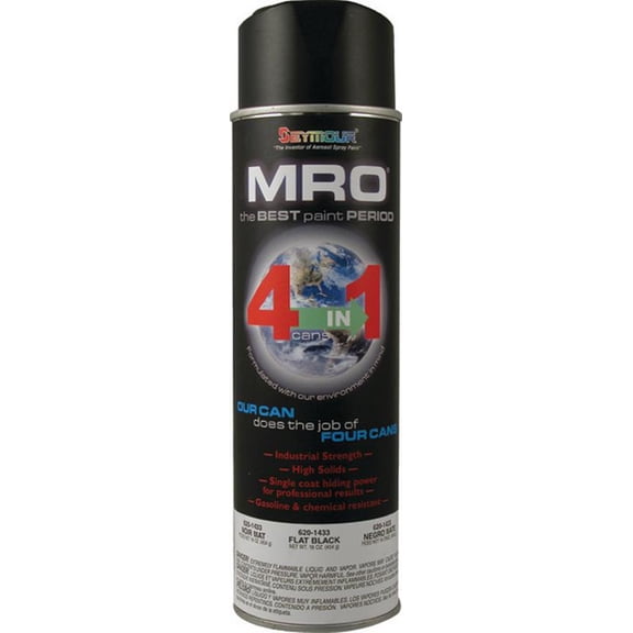 MRO® Flat Black Industrial Enamel Seymour Of Sycamore, Inc 620-1433 SEY LP