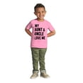 thumbnail image 3 of Auntie Uncle Present Loved Niece Cute Toddler Boy Girl T Shirt Infant Toddler Brisco Brands 18M, 3 of 6