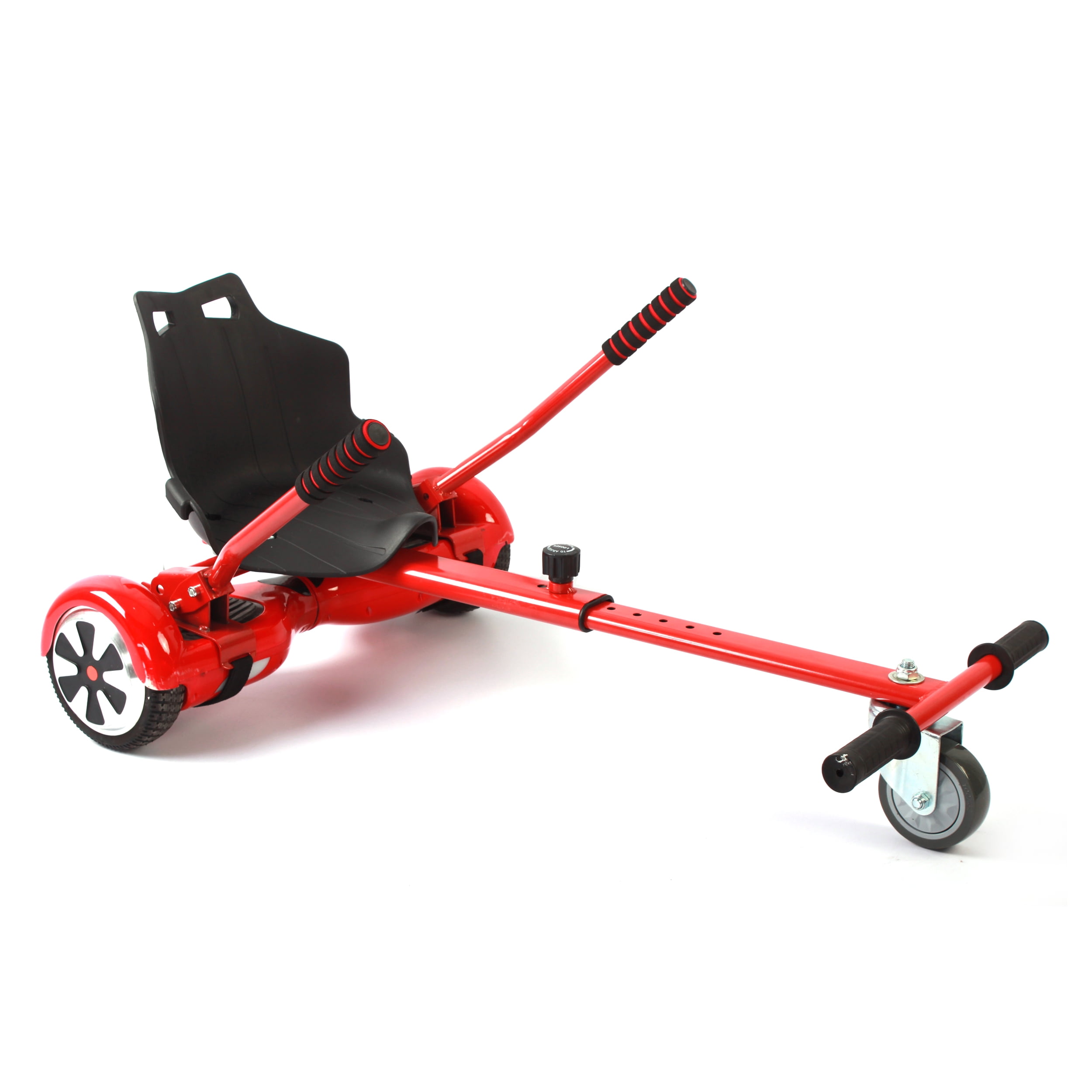 Black Adjustable Go Kart Cart HoverKart Hovercart Stand Seat for Hoverboard 