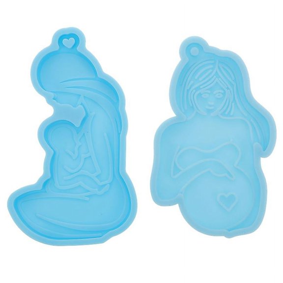 2pcs Keychain Molds For Epoxy