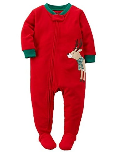 Carter's Baby Boys' Holiday Microfleece One Piece Footed Pajamas