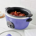 thumbnail image 3 of GreenLife 6qt Healthy Ceramic Nonstick Slow Cooker | Periwinkle, 3 of 10