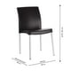 thumbnail image 5 of Juego de 2 Sillas Equipamiento en Muebles Polipropileno Negro Apilable, 5 of 5
