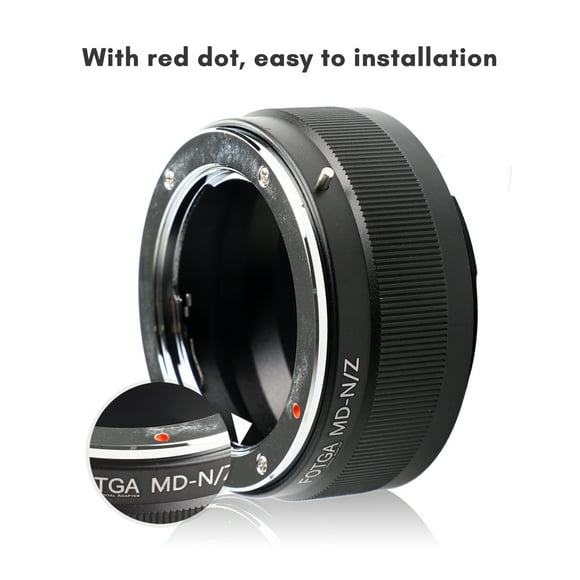 Adaptateur Manuel de Montage sur Objectif en Alliage d'Aluminium pour Minolta MD MC Montage sur Objectif vers Z5/Z6/Z7/Z50 Montage en Z Appareil Photo Sans Miroir