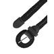 thumbnail image 2 of Cinturón de cintura trenzada de cuero PU para mujer Cinturón delgado de talla grande para pantalones de vestir con hebilla de pasador Negro Ajuste la cintura hasta 105 cm / 41, 2 of 4