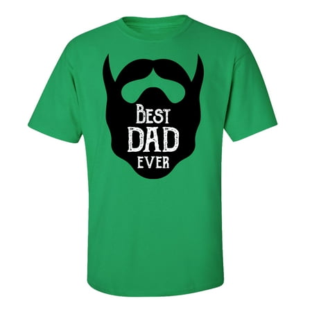 Father's Day Best Dad Ever Beard Adult Short Sleeve (Best Beer For Black And Tan)