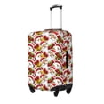 thumbnail image 2 of Daiia Santa Claus bells Snowman Luggage Cover, Thickened Washable Travel Luggage Covers, Elastic Unique Baggage Covers for 18-20 inch Luggage-Small, 2 of 9