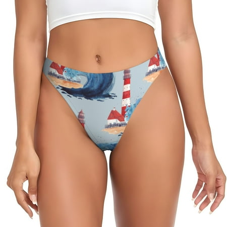 Lukts s Beacon In The Huge Waves Of The Surf for G-String Thongs for Women -Sexy Low-Rise Panties with A Stretchy T-back  Perfect for Any Outfit  Available in XS-4XL-4X-Large