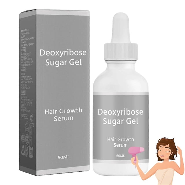 Sérum para el crecimiento del cabello para mujeres y hombres, 60 ml. Gel espesante y nutritivo para el cuero cabelludo con aplicador de rodillo.