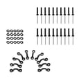 thumbnail image 1 of LOVIVER 10 Pièces Plaque de Kayak 20 Pièces Rivets + 20 Pièces Écrous à Vis, Attaches de Pont, 1 of 8