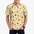 thumbnail image 1 of Fotbe Brown Leaf Sunflower Camiseta Polo de Golf para Hombre con Estampado – Camisa Deportiva Transpirable con Cuello Abotonado-Large, 1 of 6