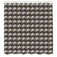 thumbnail image 2 of Ambesonne Flowers Shower Curtain, White and Cocoa Blossoms, 69"Wx70"L, Multicolor, 2 of 4
