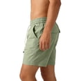 thumbnail image 3 of Fgvctg Work Shorts for Men Elastic Waist Casual Stretch Cargo Shorts Soft Summer Hiking Regular Fit Work Short Oversized Waistband Drawstring Pant with Pockets,Green,M, 3 of 6