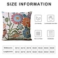 thumbnail image 5 of Orinice Boho Pillow Covers, Decorative Pillowcase, Square Embroidery Throw Pillows Cushion Set for Sofa Couch Bed Bench Living Room, Modern Plant Floral Pattern,, 5 of 5
