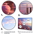 thumbnail image 3 of Designart "Gloomy Lake Sunset I" Coastal Framed Wall Art - Coastal Blue Coastal Pier Hallway Framed Wall Art Decor, 3 of 6