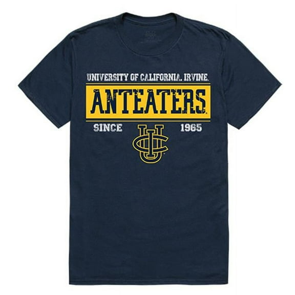 W Republic Apparel 507-162-BGT-03 University of California Irvine Established Mens Tee, Navy - Large