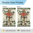 thumbnail image 5 of Christmas Cross Garden Flag Jesus Is the Reason for the Season Garden Flag 12.5x18 Double Sided Vertical Burlap Farmhouse Yard Flag Christmas Winter Religious Outdoor Decor, 5 of 6