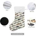 thumbnail image 6 of Coolnut Fish Christmas Stockings 2PCS,Big Xmas Stockings Gift Decorations and Party Supplies,Used for Fireplace Decoration Socks Christmas Tree Decoration, 6 of 7