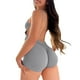 thumbnail image 1 of Mono deportivo de calle sin espalda con tirantes y escote en U para mujer, que realza los glúteos, de color liso, sin mangas, tejido ligero, prenda versátil para todas las estaciones, 1 of 5