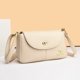 thumbnail image 4 of Bolso de hombro con solapa y cierre de diseñador de marca de moda, bolso cruzado de cuero de alta calidad azul, negro y beige para mujer, bolso de mano de lujo para mujer, 4 of 5