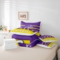 thumbnail image 5 of Football Bedding 7PCS Twin Size Comforter Sets Football Bedding Sets Sports Comforter Set,1Comforter, 1Flat Sheet, 1Fitted Sheet,2Pillowcases,2 Throw Pillow Covers(Minnesota), 5 of 5