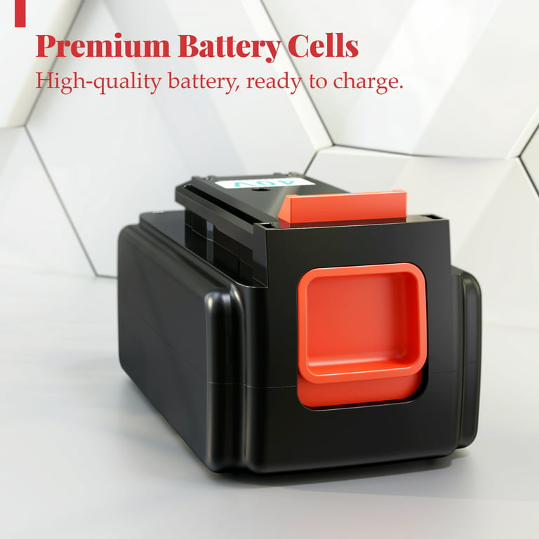 Powerextra 3.0Ah 40-Volt MAX Replacement Battery Compatible with  Black&Decker LBX2040 LBX36 LBXR36 LBXR2036 40V Lithium Ion Battery