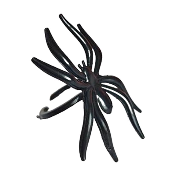 Plastic Spider Rings, Halloween Party Favors for Kids Trick or Treat Goodie Bags, Scary Prank Jewelry Accessories