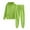 Green, variant on YunPes Girls Hoodies Sweatsuit Set Teen Plain Cotton Athletic Pullover Sweatshirts Elastic Waist Outdoor Sports Pants Set