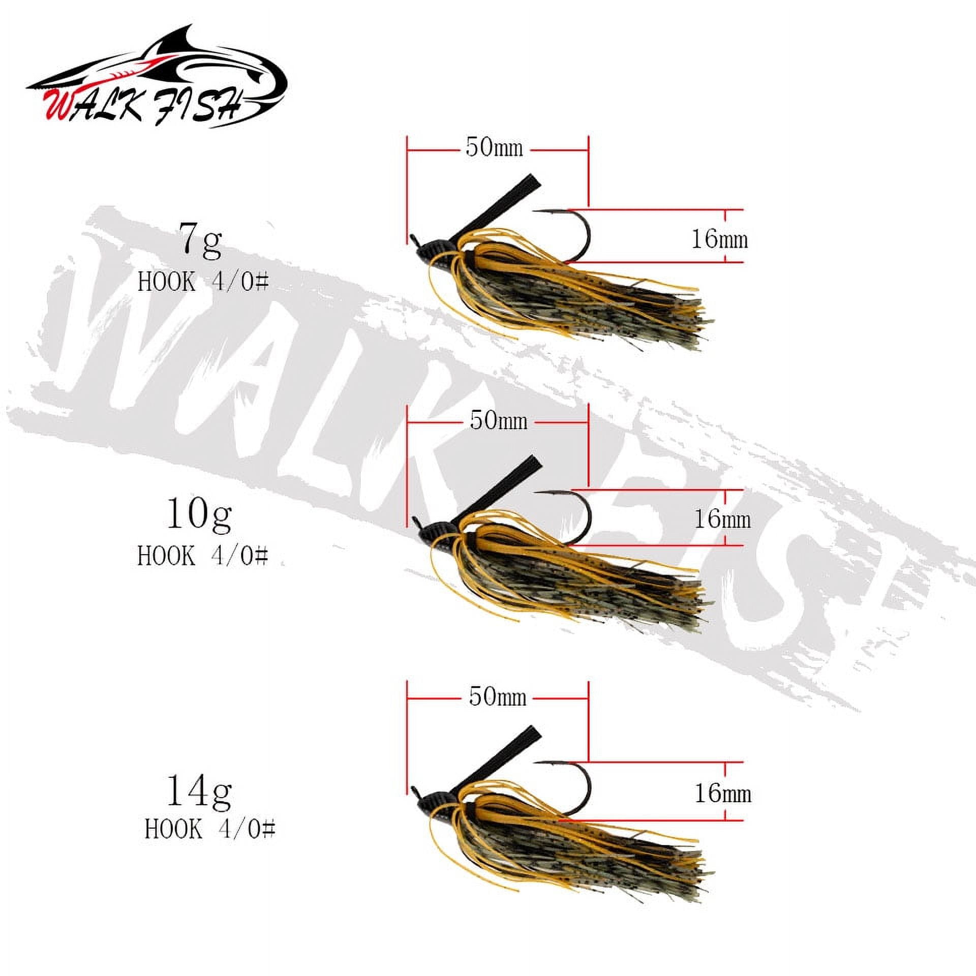 WALK FISH 7G 10G 14G Spinner appât sans mauvaises herbes gabarit basse gabarit Chatter appât pêche leurre chatterbait Wobbler pour matériel de pêche au bar 18 WALK FISH 7G 10G 14G Spinner appât sans mauvaises herbes gabarit basse gabarit Chatter appât pêche leurre chatterbait Wobbler pour matériel de pêche au bar 18