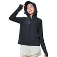 thumbnail image 5 of CFLVAEK Womens UV Sun Protection Hoodie UPF 50+ Long Sleeve Full Zip Sun Jacket Summer Outdoor Hiking Fishion Shirts with Pockets, 5 of 7