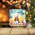 thumbnail image 3 of Happy Birthday to Basset Hound Kitten Party Balloons Cake Acrylic Round Ornament Bassets Dog Breed Lovers Gifts Idea Home Tree Decor - 00027, 3 of 4